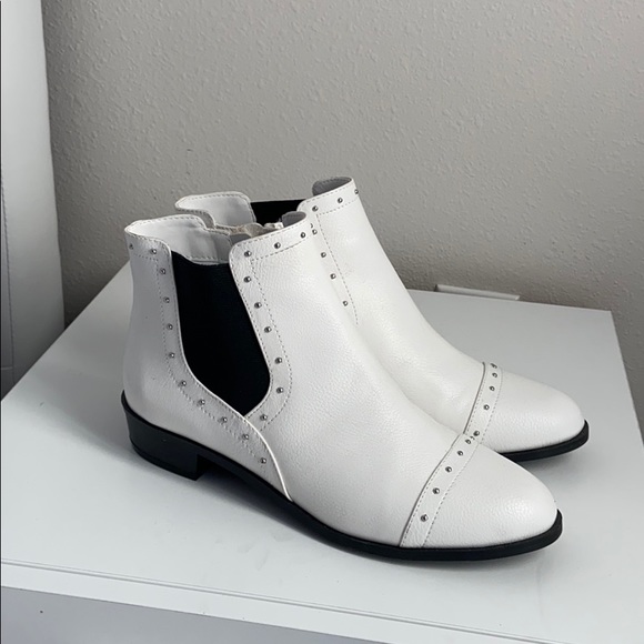 Liz Claiborne Shoes - Liz Claiborne White studded booties